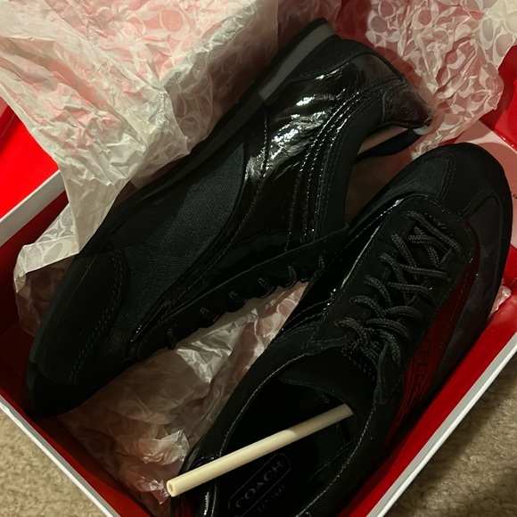 Coach Kodie Canvas Suede sneakers sz 8 - Picture 1 of 8